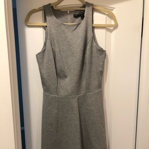 White House Black Market Fit & Flare Grey Dress
